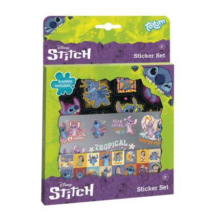 Stitch darčekový box so samolepkami Totum