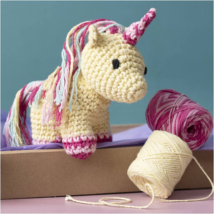 Sada na háčkovanie jednorožec Amigurumi