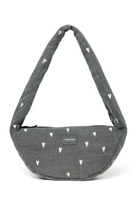 Denim Mini Cross Body Bag Grey Hearts Studio Noos