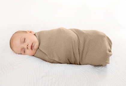 Mušelínová zavinovačka tesná 120 x 80 cm Babymatex