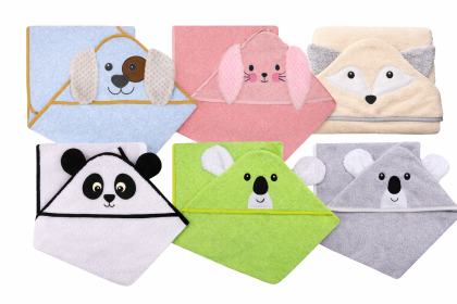 Detská osuška s kapucňou 120 x 100 cm