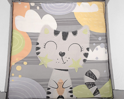 Hracia ohrádka Enjoy Grey Cat KikkaBoo