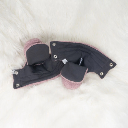 Capáčky Teddy fleece double Cyclamen pink ružová Esito