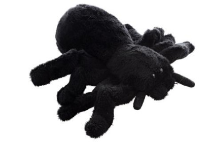 Plyšový pavúk čierny 14 cm Eco-friendly