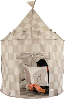 Detský Stan Recycled Checkerboard/Beige 3 Sprouts