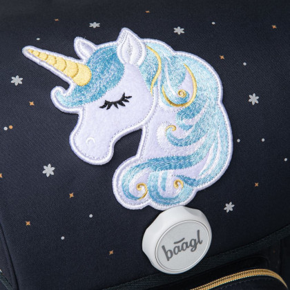 Školská aktovka Ergo Unicorn Gold Baagl