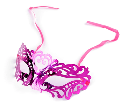 Karnevalová maska - škraboška metalická