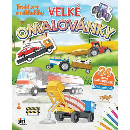 Veľké omaľovánky Traktory a nákladiaky