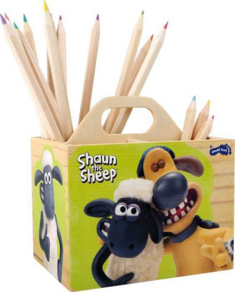 Drevený stojan na ceruzky ovečka Shaun small foot