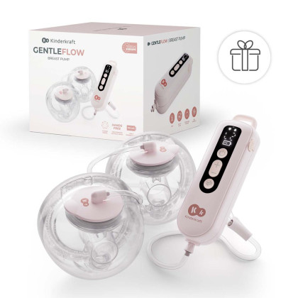 Odsávačka materského mlieka Double Hands-free Gentle Flow Kinderkraft