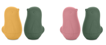 Hračky silikónové do kúpeľa Love birds 6 m+ Petite&Mars