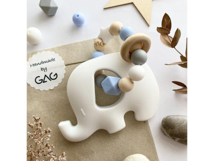 Hryzátko do rúčky silikónové Hryzátko slon