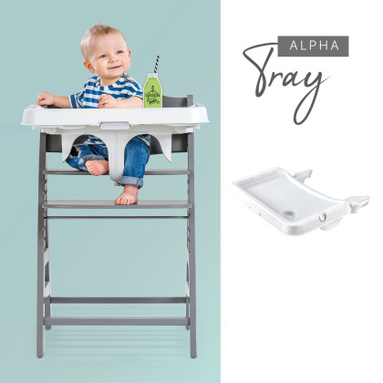Hauck Pultík plast k stoličke Alpha+/Beta+ biely