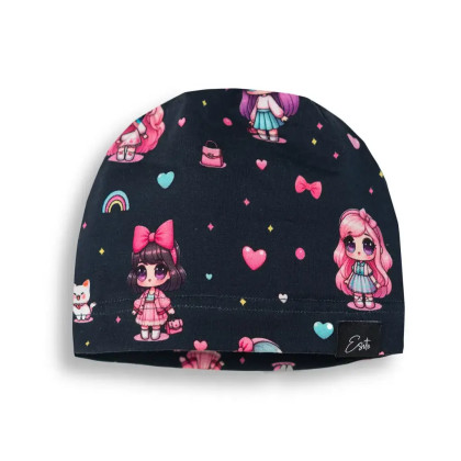 Jarná čiapka Bábika - tmavo modrá Esito