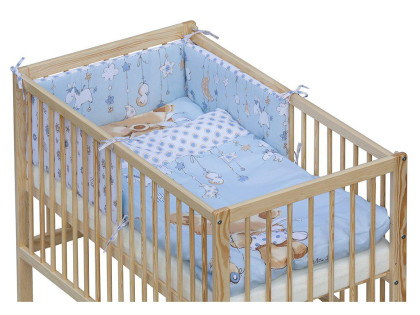Postieľka 120 x 60 cm s kompletnou výbavou Grisi - Modrá