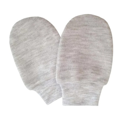 Rukavice bavlna jednofarebné šedý melír Esito