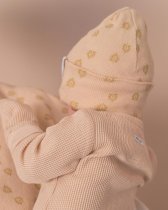 Čiapočka Beanie Print Rib LODGER - Linen