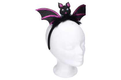 Set karneval - čelenka s ozdobou netopier