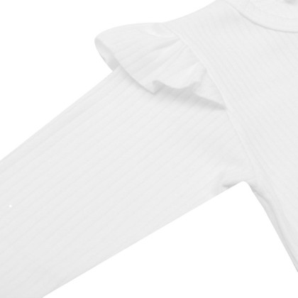 Dojčenský bavlnený overal New Baby Practical biela holka
