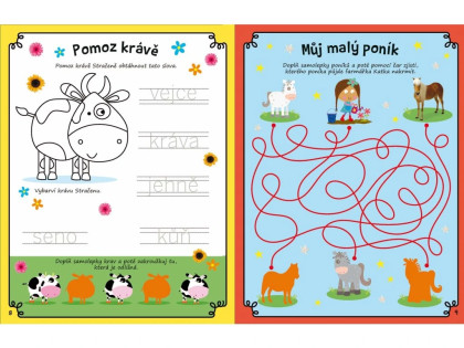 Kniha plná samolepiek Farma