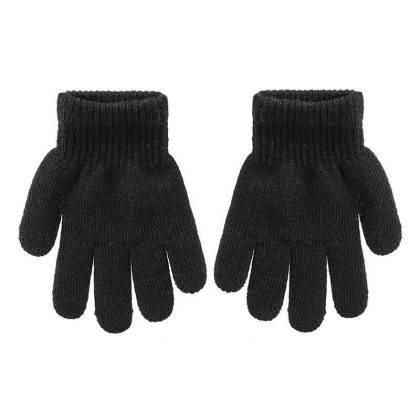 Detské pletené prstové rukavice 4 - 6 rokov