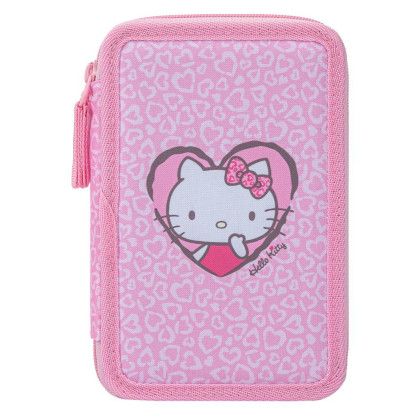 Školský peračník trojposchodový Hello Kitty Sweet Leopard GRS Baagl
