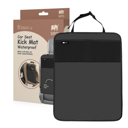 Ochrana na sedadlo-opierku vozidla/vreckár vodeodolný čierny Sipo