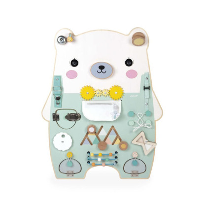 Pure Drevená motorická doska s aktivitami Medveď Janod