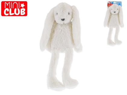 Mini Club zajačik plyšový biely 30 cm dlhé nohy