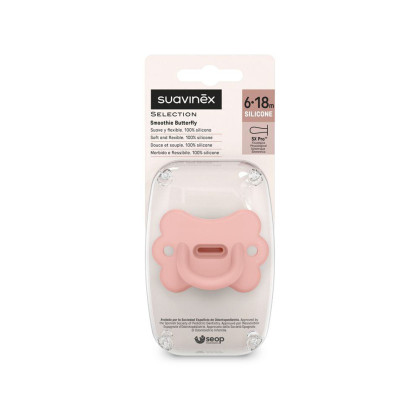 Cumlík fyziologické silikón Butterfly 6-18 m SX PRO Colour Essence Suavinex