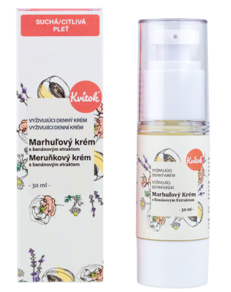 Marhuľový krém s banánovým extraktom 30 ml Kvitok