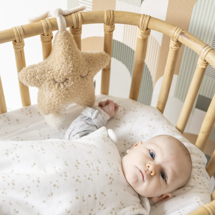 Hračka hudobná Teddy hviezdička Nattou 25 cm, 0 m+