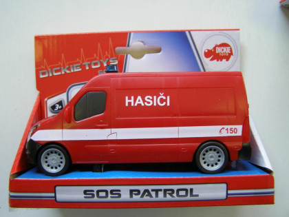 Auto SOS 14 cm, česká verzia Dickie HASIČI