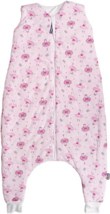 Letný spací vak s nožičkami bambus ružové baletky Veľ. 110 cm Kaarsgaren