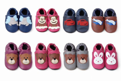 Kožené capáčky barefoot 18-24 m Afelo