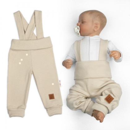 Rastúce legíny s trakmi, rebrované so širokým pásom béžovej