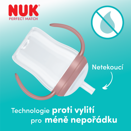 Fľaštička na učenie Perfect Match so slamkou 150 ml Nuk