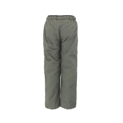 Nohavice športové chlapčenské podšité fleezom outdoorové, Pidilidi, khaki
