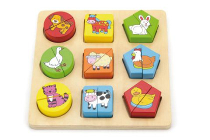 Drevené puzzle pre najmenších Viga