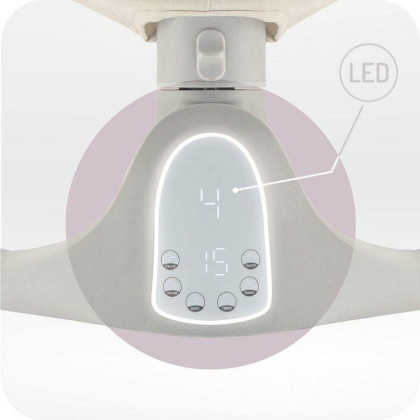 Elektrické hojdačka béžovej MoMi Kenani