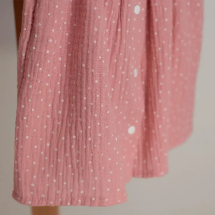Mušelínové šaty Barunka Cameo pink Dot Esito