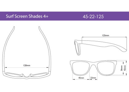 Okuliare proti modrému svetlu Surf 4+ Real Shades