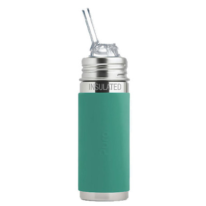 Detská fľaša Termo so slamkou 260 ml Pura