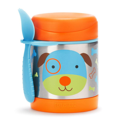 Termoska na jedlo s lyžičkou/vidličkou Zoo 3 r+ 325 ml Skip Hop
