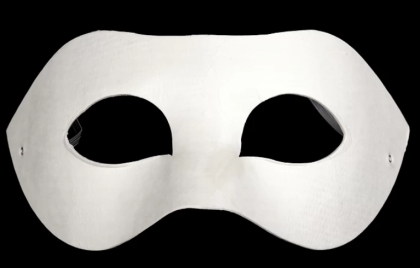 Karnevalová maska ​​- škraboška na domaľovanie
