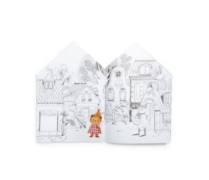 Knižka so samolepkami Les Minouchkas Moulin Roty