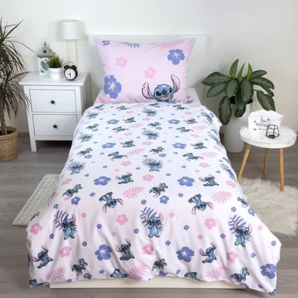 Obliečky Lilo and Stitch pink 140 x 200, 70 x 90 cm Jerry Fabrics