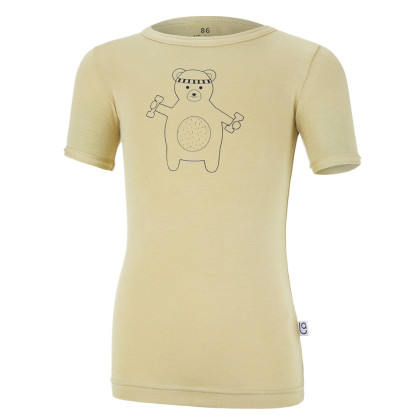 Tričko tenké KR obrázok Outlast® sv.matcha Veľ. 116