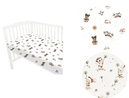 Prestieradlo do postieľky 140 x 70 cm, bavlna Bábätku