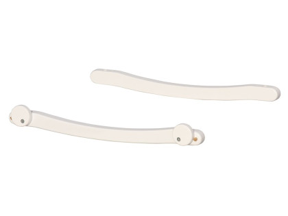 Hojdacie lyžiny pre postieľku Baby Ana (buk) - biele